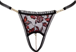 Cottelli Lingerie - Ouvert-String mit Perlenkette