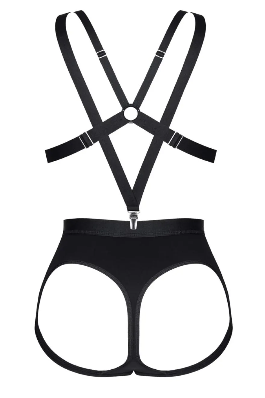 Demoniq - Clubwear Set aus weichem Material mit Gummibändern
