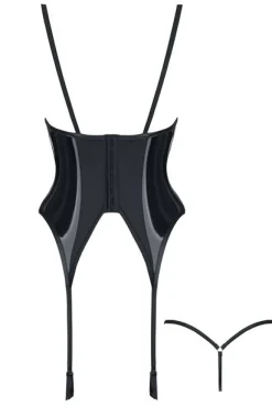 Demoniq - Gorset Ruth DE739303M schwarz