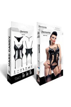 Demoniq - Gorset Ruth DE739303M schwarz