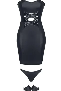 Demoniq - Minikleid Heidi DE739288M schwarz