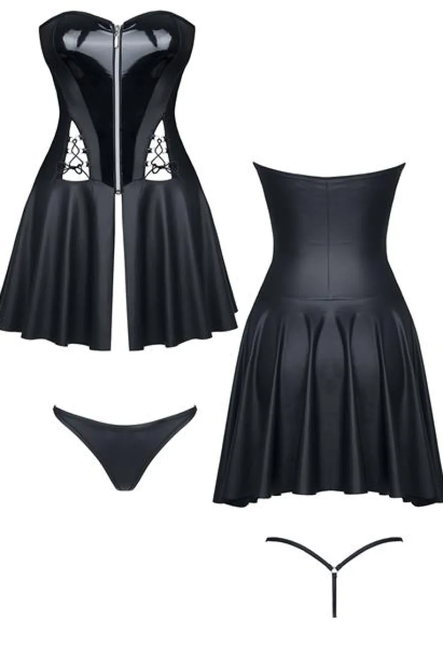 Demoniq - Minikleid Rita DE739298M schwarz