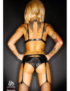 Demoniq - Wetlook-Set Amanda DE872290M schwarz