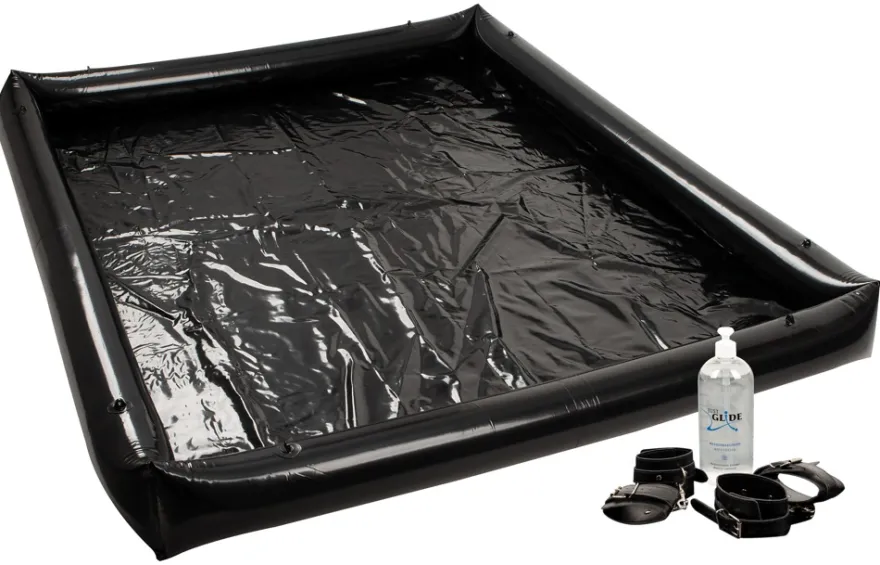 Fetish Collection - Glossy Games Lackspielwiese Set 185x140cm schwarz
