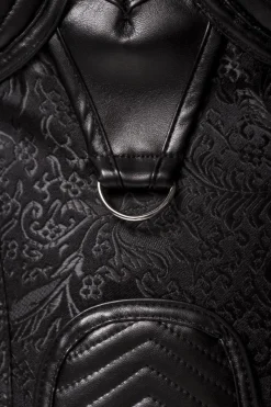 Grey Velvet - Formende Corsage mit Schulterteil schwarz 15306