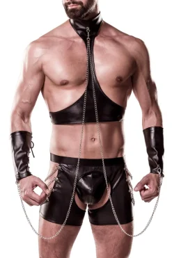 Grey Velvet - Herren Bondage-Set mit Ketten