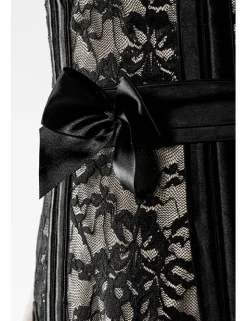 Grey Velvet - 3-teiliges Corsagen-Set aus Spitze und Satin