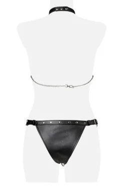 Grey Velvet-3-teiliges Erotikset 15139 schwarz