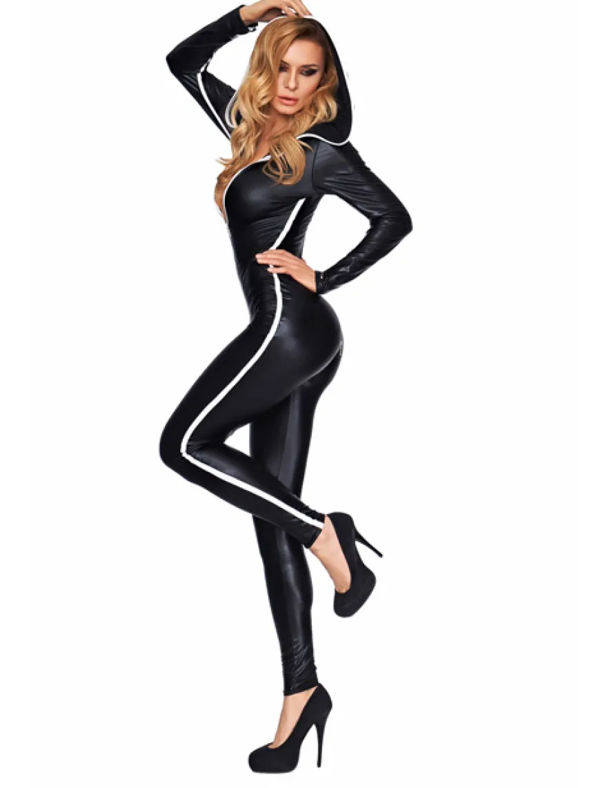 7Heaven - Wetlook Catsuit Sibate 7H699175M schwarz