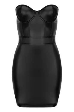 Kotek - Wetlook Kleid Blackelia