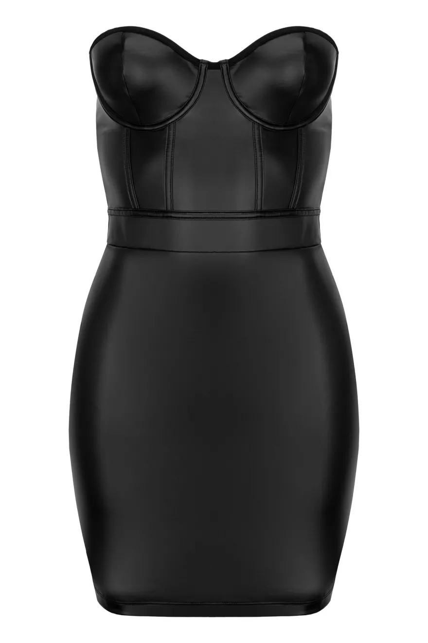 Kotek - Wetlook Kleid Blackelia