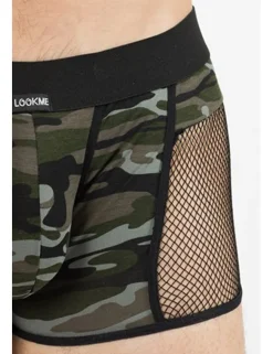 LOOK ME - Boxer Short Military 58-67 LM58-67CAM schwarz/grün