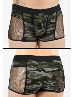 LOOK ME - Boxer Short Military 58-67 LM58-67CAM schwarz/grün