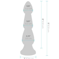 Lux Fetish - Butt Plug im gerippten Desing