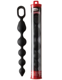 Malesation - Ballchain medium schwarz Analkette