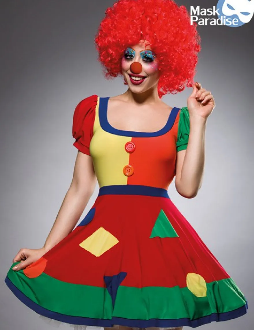 Mask Paradise - Süßes Clown Kostüm - Komplettset