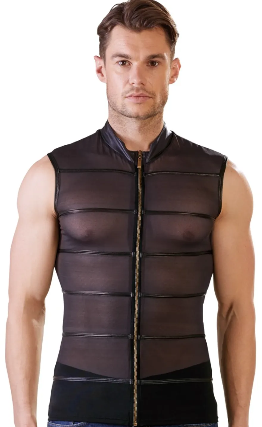 NEK - Herren Shirt aus Powernet mit Reißverschluss