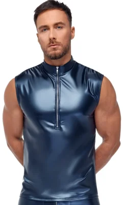 NEK - Top im Metallic-Mattlook