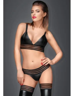 Noir Handmade - Bralette mit elastischen Bändern schwarz