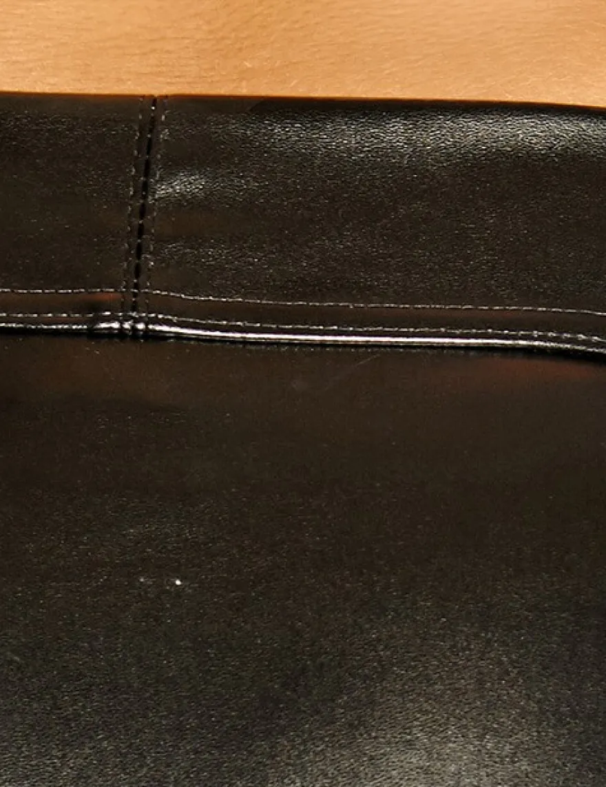 Noir Handmade - Minirock aus EcoLeather mit 2-Wege-Zipper
