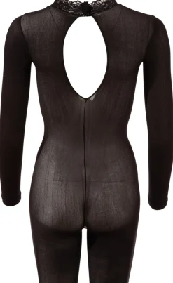 NO:XQSE - Catsuit ouvert schwarz