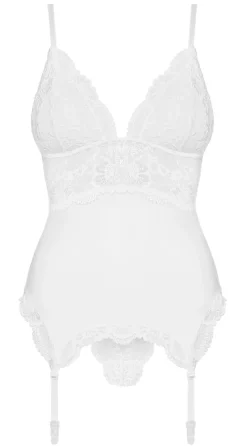 Obsessive - 810-COR Korsett und String weiß