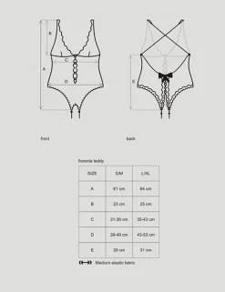 Obsessive - Fiorenta Teddy schwarz