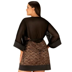 Obsessive - Kimono Leoparden Look