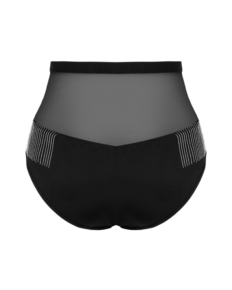 Obsessive - Panty mit Zierketten aus feinem Material