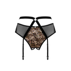 Obsessive - Strapsgürtel Leoparden Look