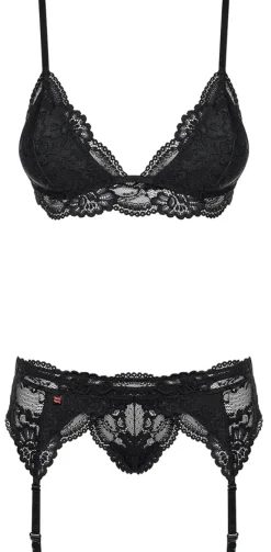 Obsessive - 3-teiliges Straps-Set - schwarz