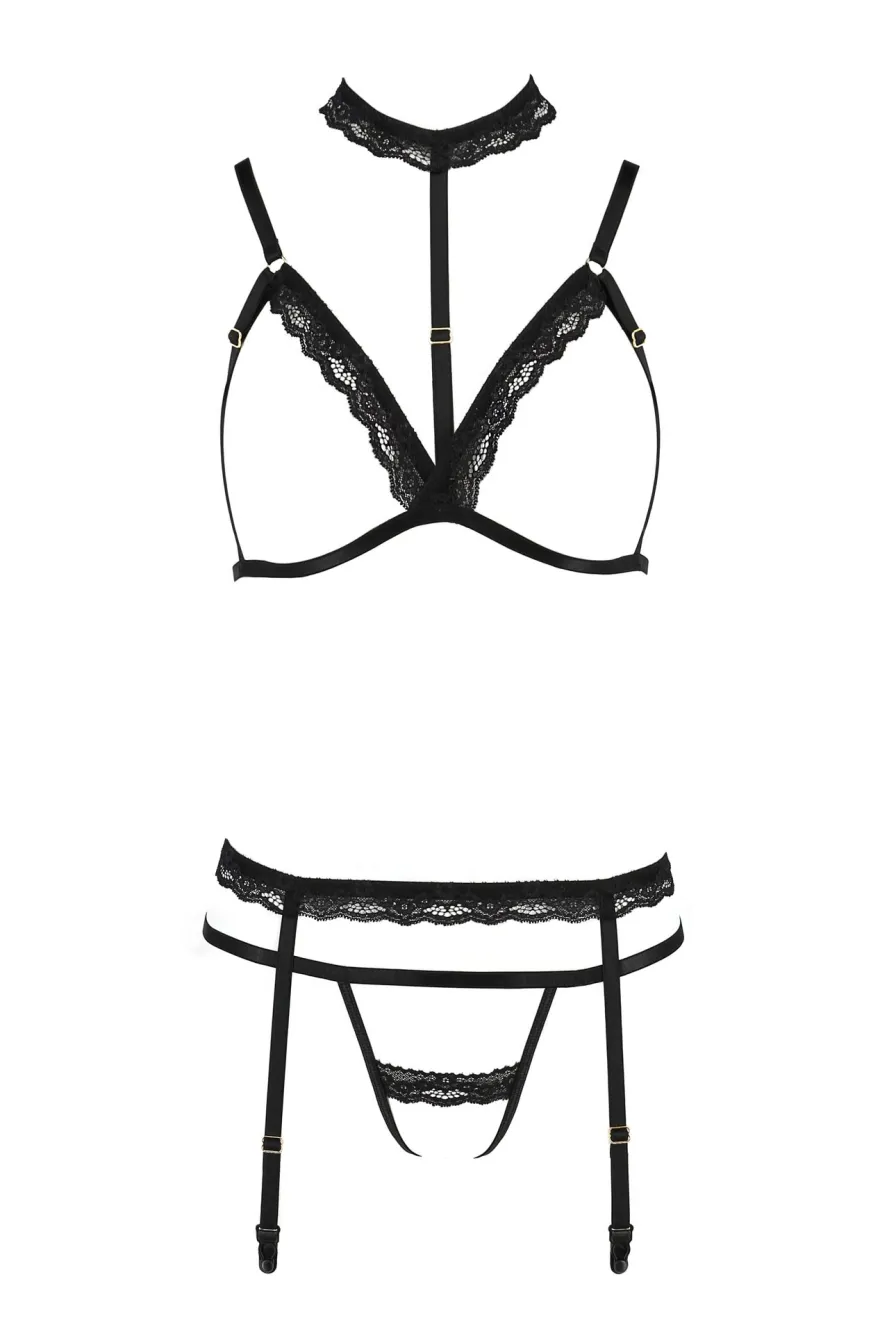 Passion Exklusiv - Shelly 3tlg Set black