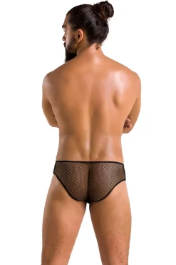 Passion - Herren Netz Slip mit Schnürung