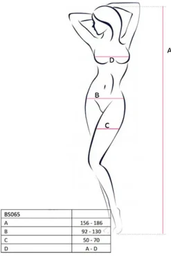 Passion - schwarzer Bodystocking BS065 von