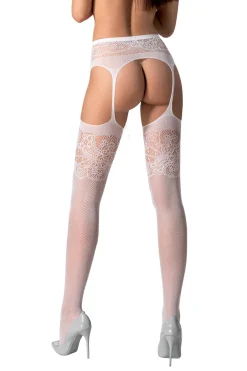 Passion - Strumpfhose Ouvert in Weiß