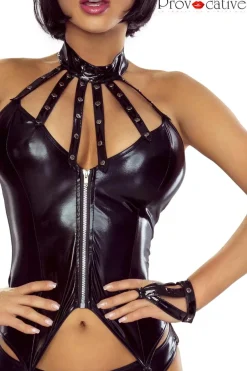 Provocative-Polizei Outfit 6-teilig schwarz