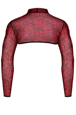 Regnes Fetish Planet - Crop Top im Zebramuster