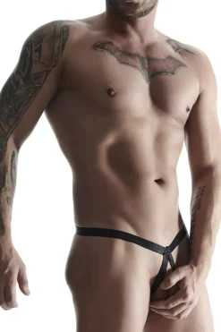 REGNES FETISH PLANET - Harness und String im Set schwarz