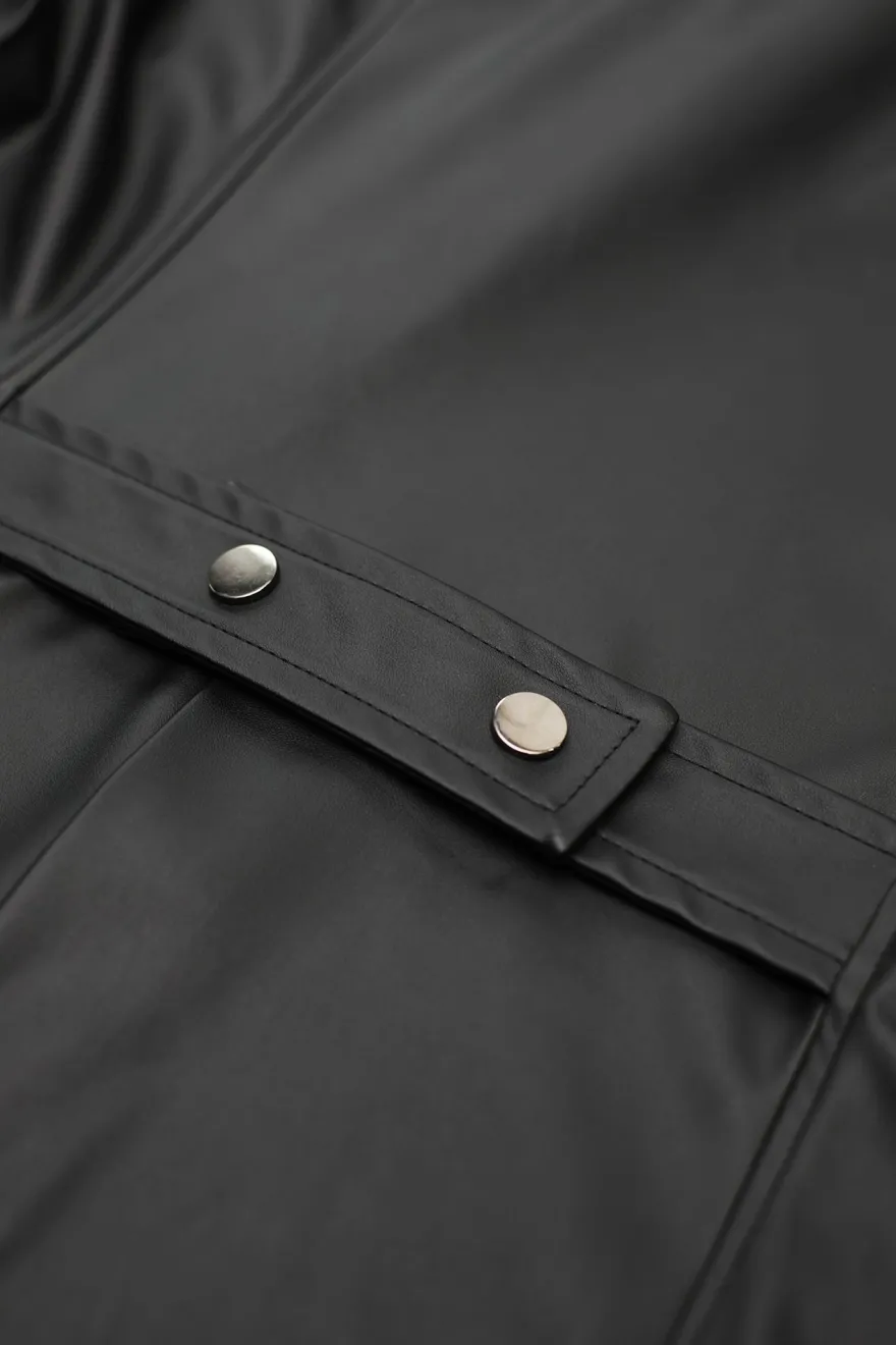 Regnes Fetish Planet - Herren Mantel im edlen Matt-Look