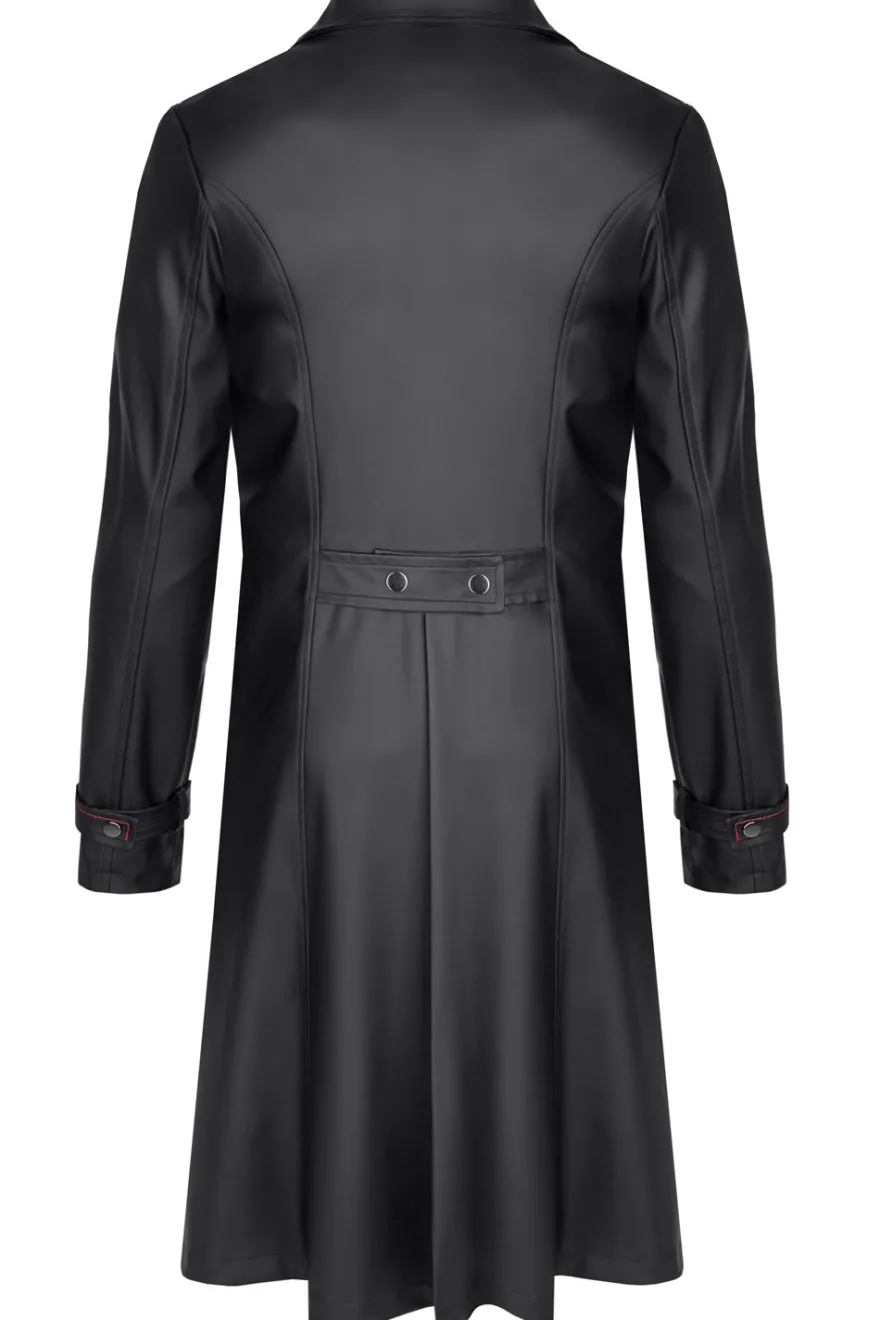 Regnes Fetish Planet - Herren Mantel im edlen Matt-Look