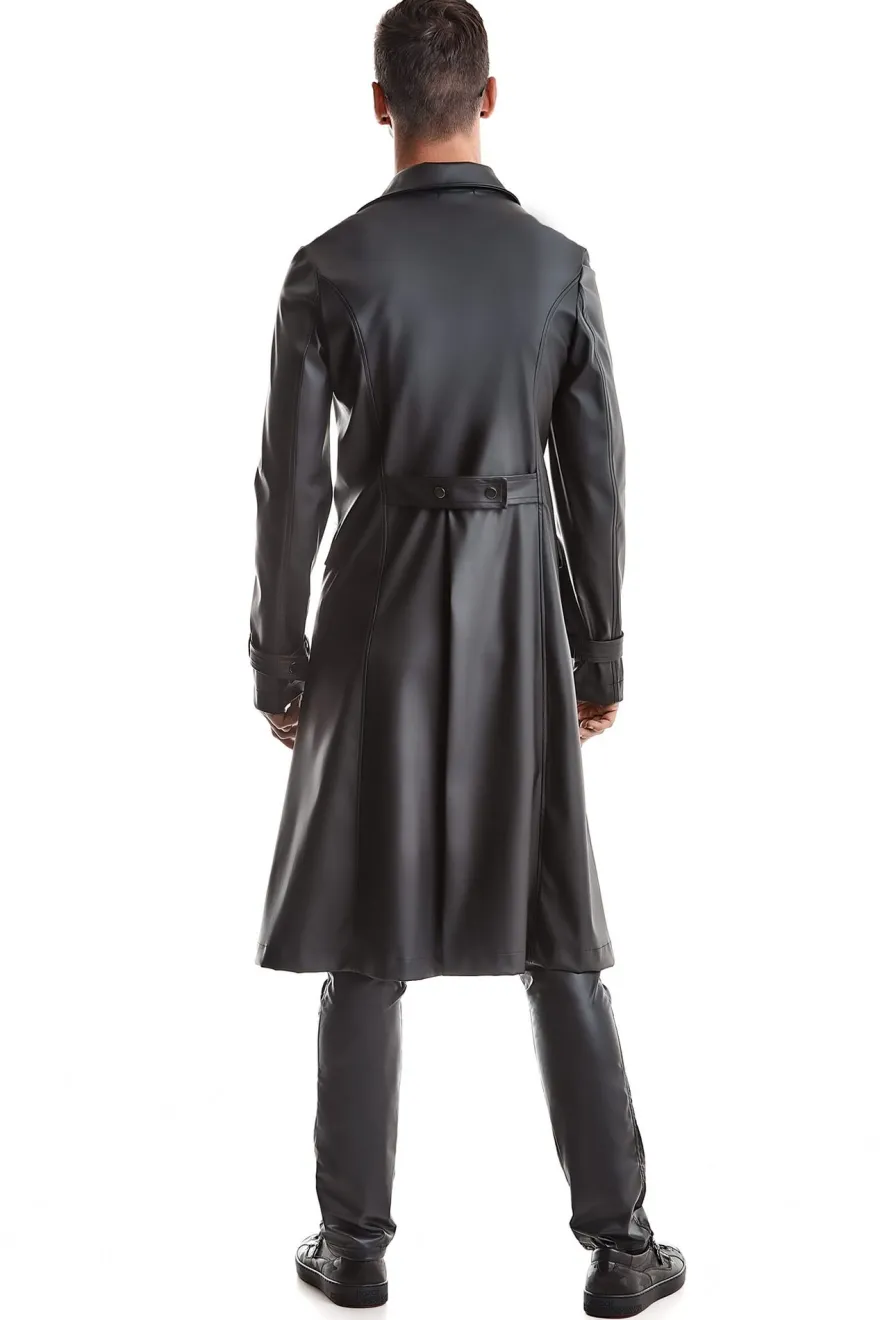 Regnes Fetish Planet - Herren Mantel im edlen Matt-Look