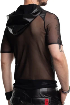 Regnes Fetish Planet - Kapuzen Shirt aus Netz Material