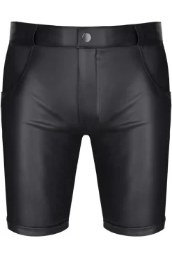 Regnes Fetish Planet - Lange Wetlook Herren-Shorts