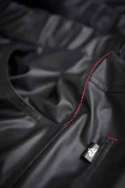 Regnes Fetish Planet - Lange Wetlook Herren Hose schwarz