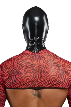 Regnes Fetish Planet - Maske mit Zebramuster