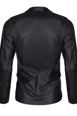 Regnes Fetish Planet - Mesh-Wetlook Jacke schwarz