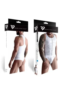 Regnes Fetish Planet - Muscle-Shirt TSH004 weiß