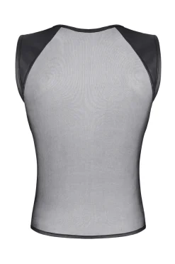 Regnes Fetish Planet - Shirt aus Netz und Wetlook
