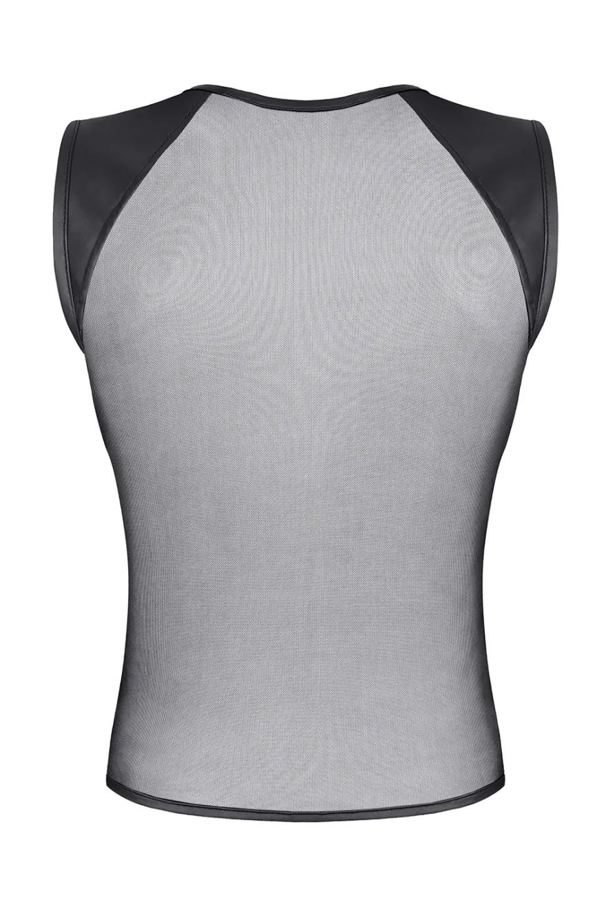 Regnes Fetish Planet - Shirt aus Netz und Wetlook