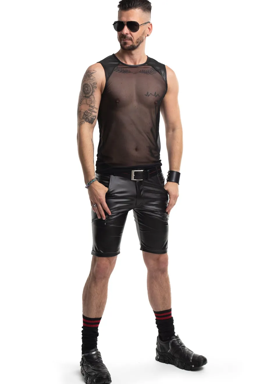 Regnes Fetish Planet - Shirt aus Netz und Wetlook